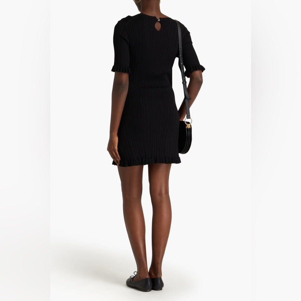 Maje | Rochasse Ribbed Mini Dress - Picture 2 of 4